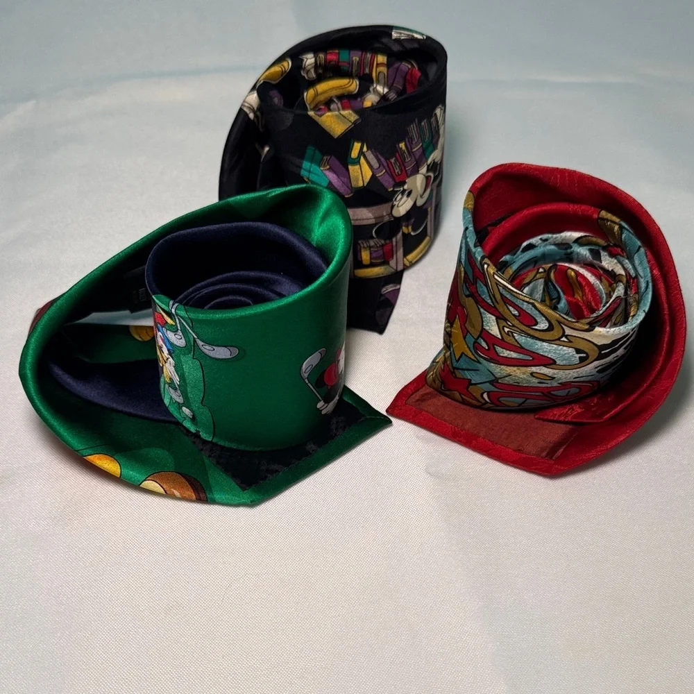 Disney Mickey Mouse Men's Tie Set - Multicolor